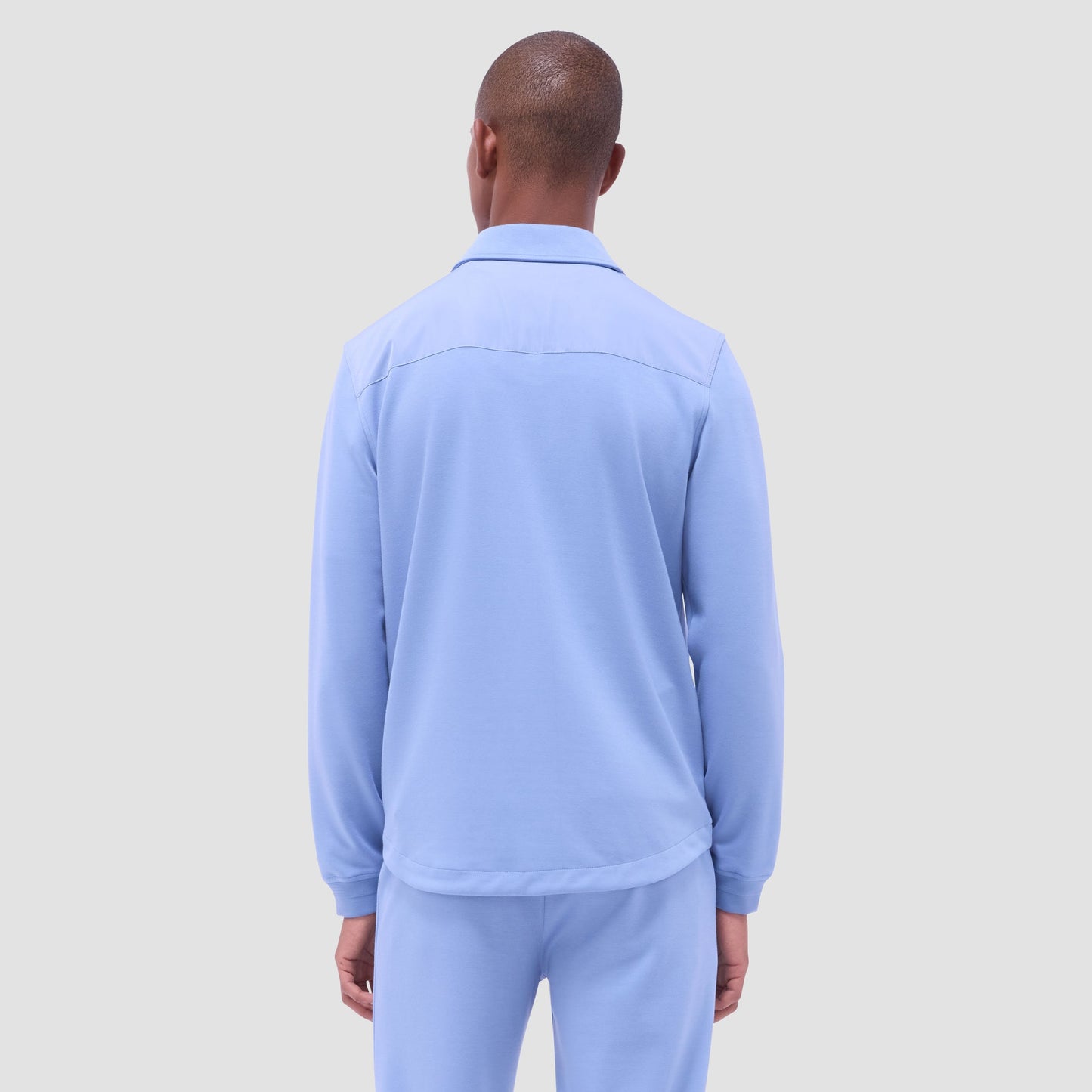 Bugatchi Soft Touch™ Solid Shirt Jacket Air Blue