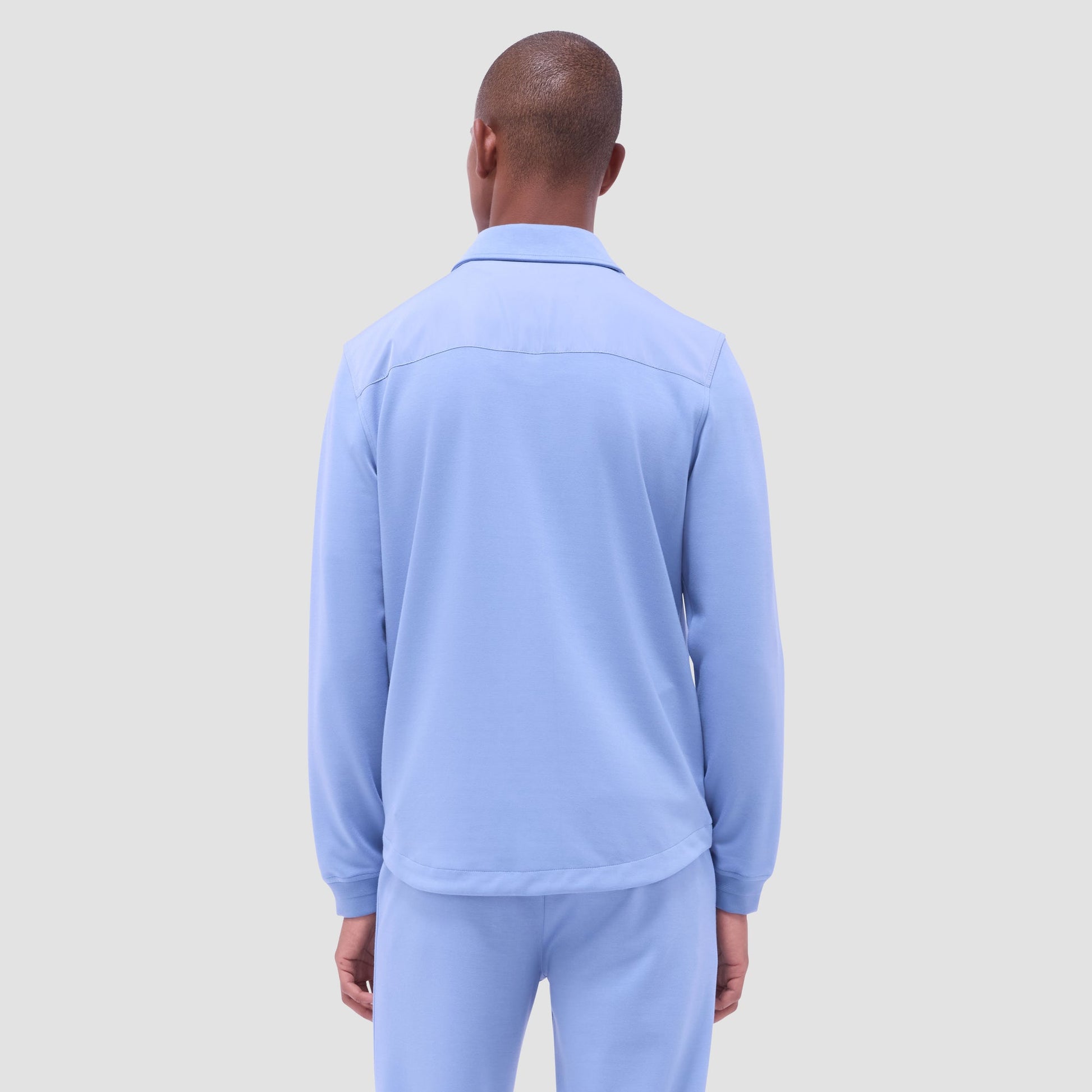 Bugatchi Soft Touch™ Solid Shirt Jacket Air Blue
