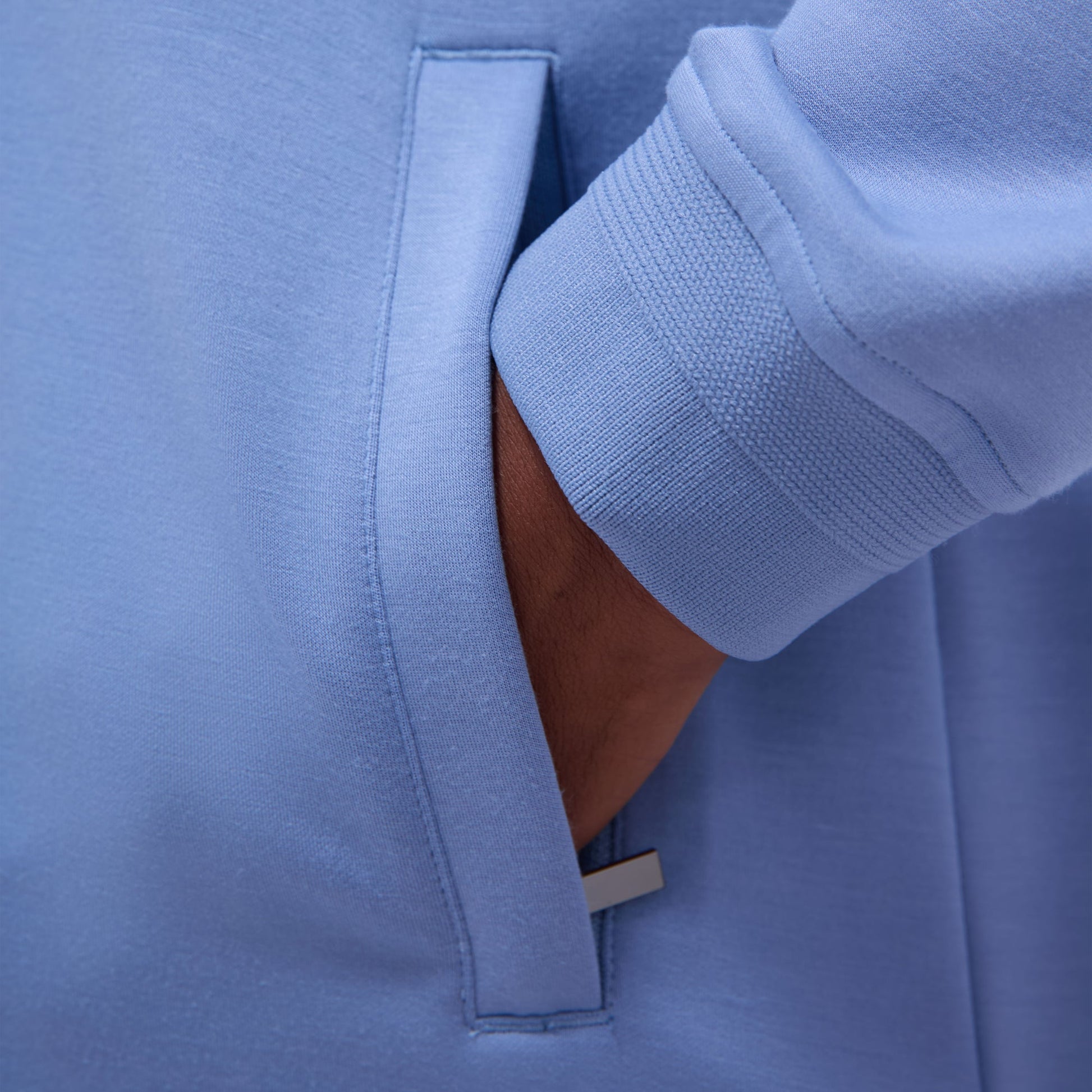 Bugatchi Soft Touch™ Solid Shirt Jacket Air Blue