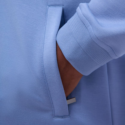 Bugatchi Soft Touch™ Solid Shirt Jacket Air Blue