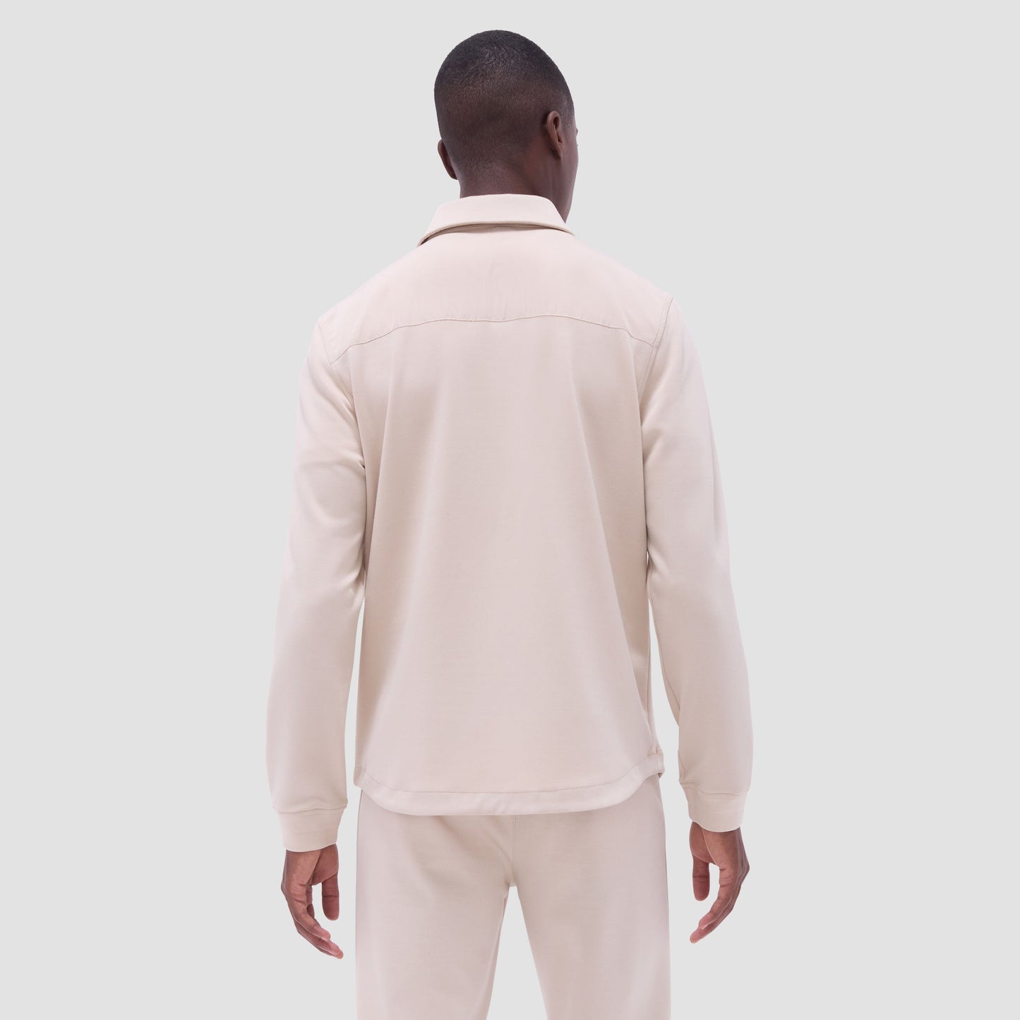 Bugatchi Soft Touch™ Solid Shirt Jacket Almond