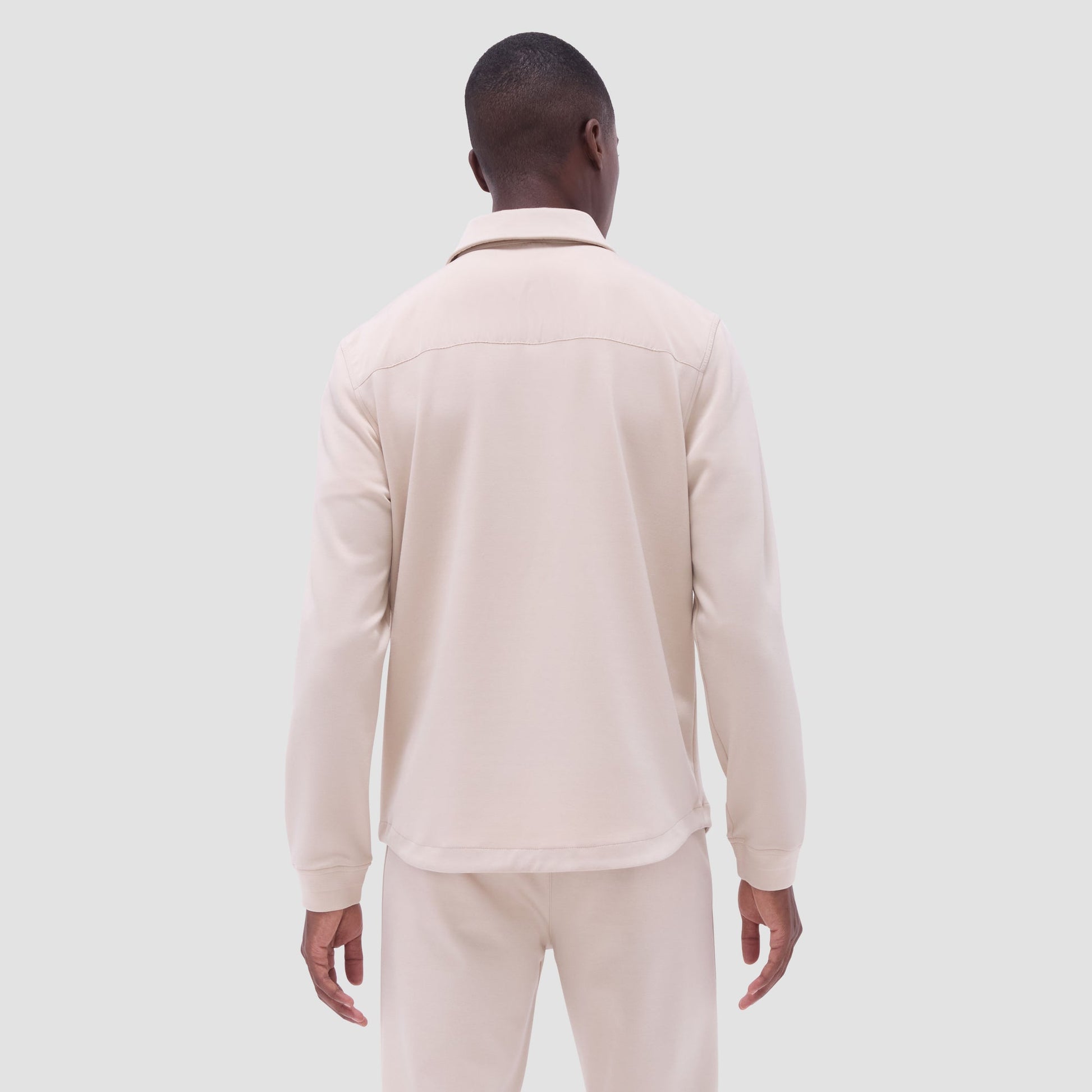 Bugatchi Soft Touch™ Solid Shirt Jacket Almond