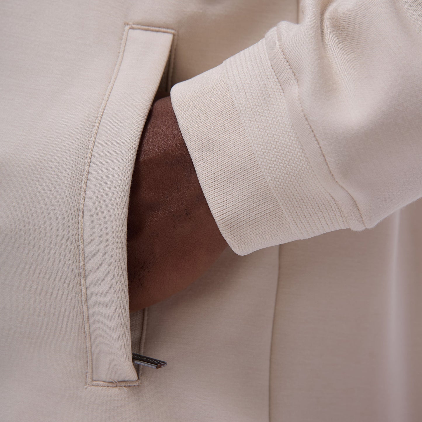 Bugatchi Soft Touch™ Solid Shirt Jacket Almond
