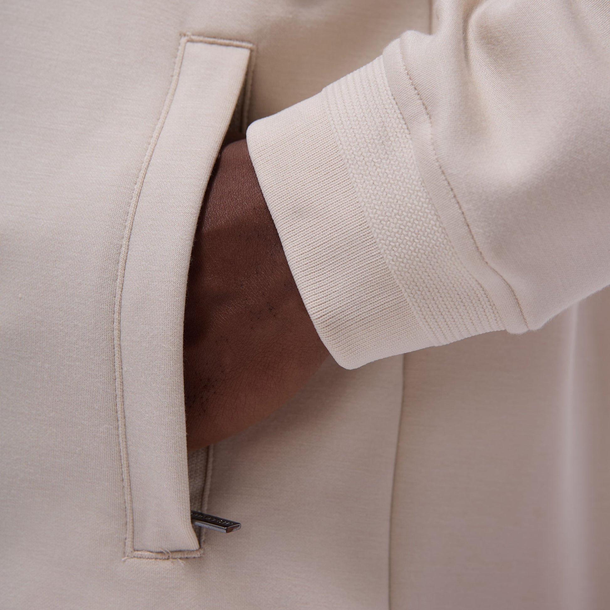 Bugatchi Soft Touch™ Solid Shirt Jacket Almond