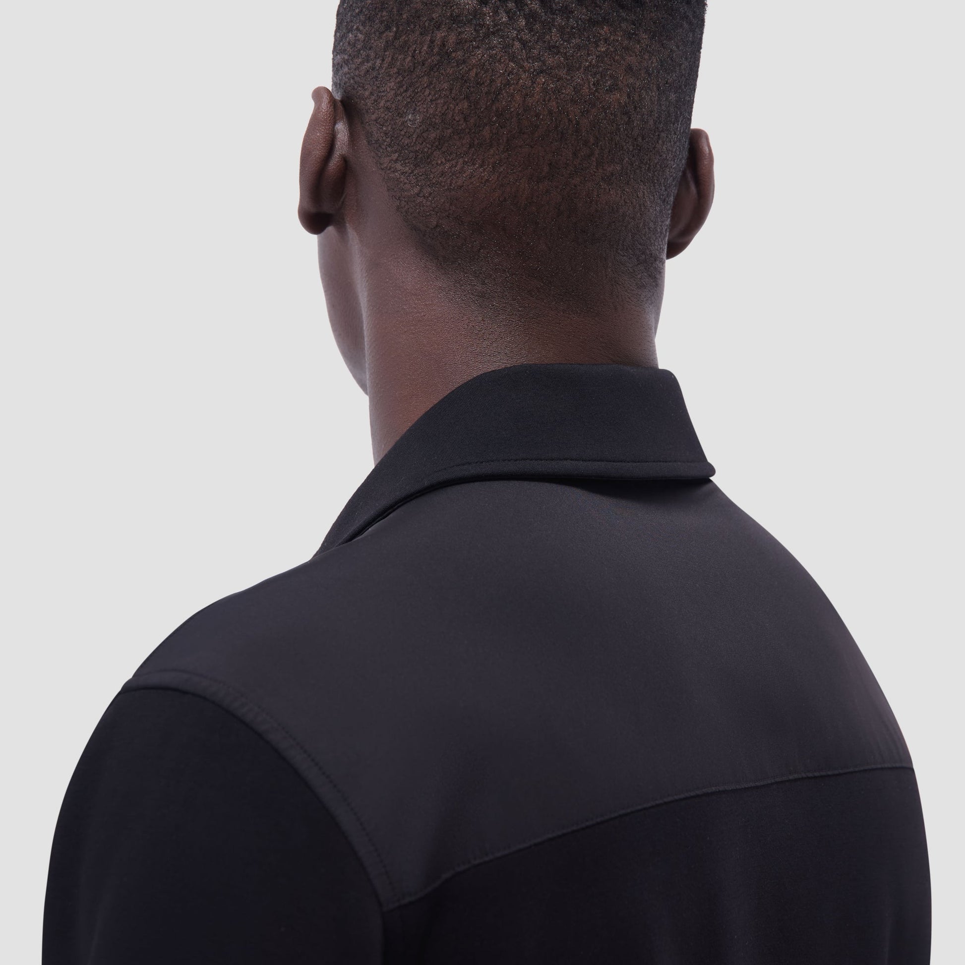 Bugatchi Soft Touch™ Solid Shirt Jacket Black