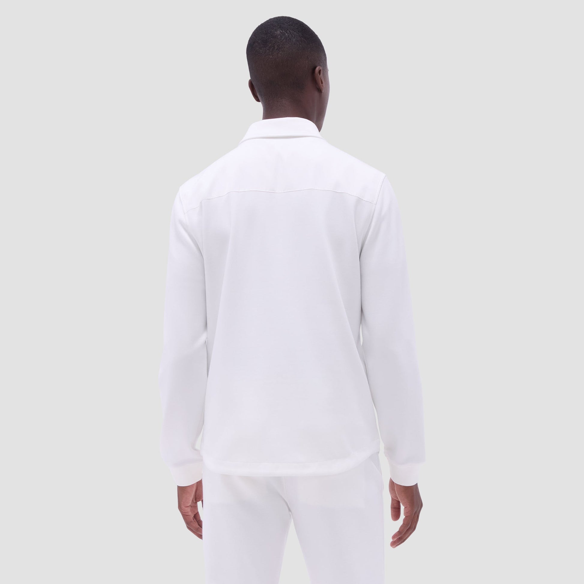 Bugatchi Soft Touch™ Solid Shirt Jacket Chalk
