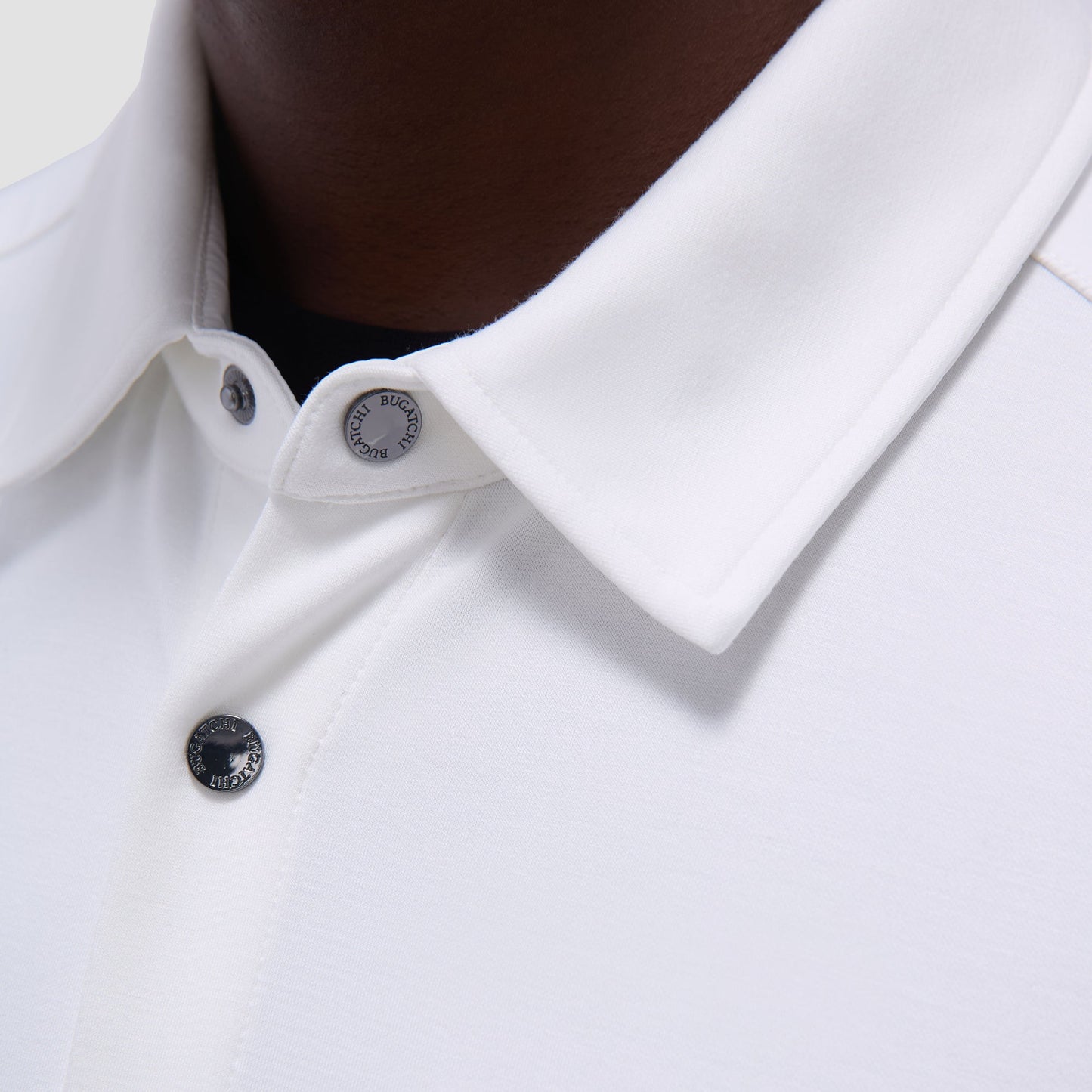 Bugatchi Soft Touch™ Solid Shirt Jacket Chalk