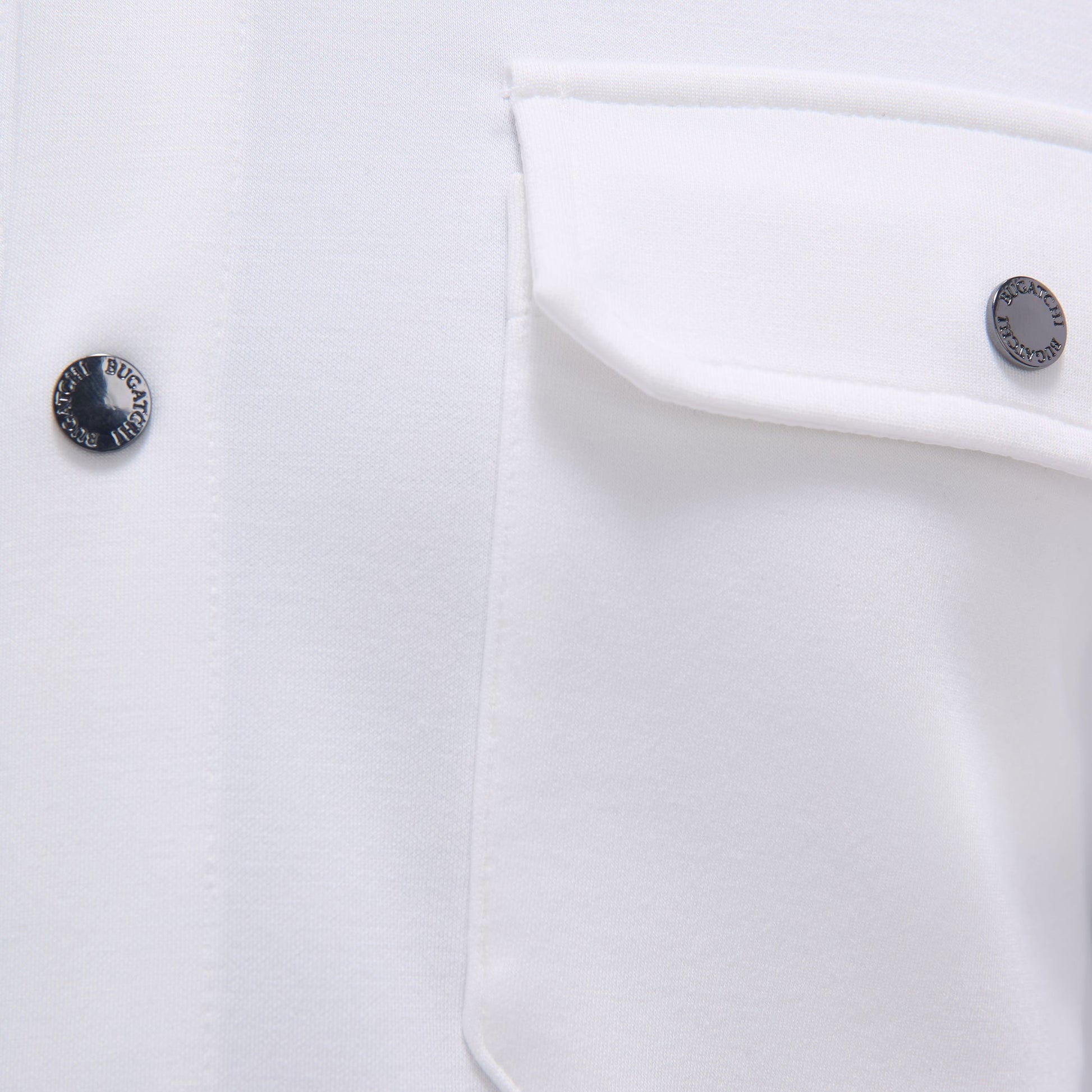 Bugatchi Soft Touch™ Solid Shirt Jacket Chalk