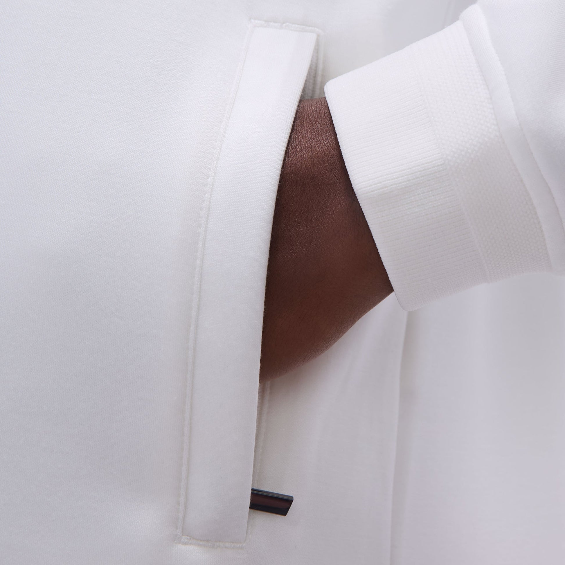 Bugatchi Soft Touch™ Solid Shirt Jacket Chalk
