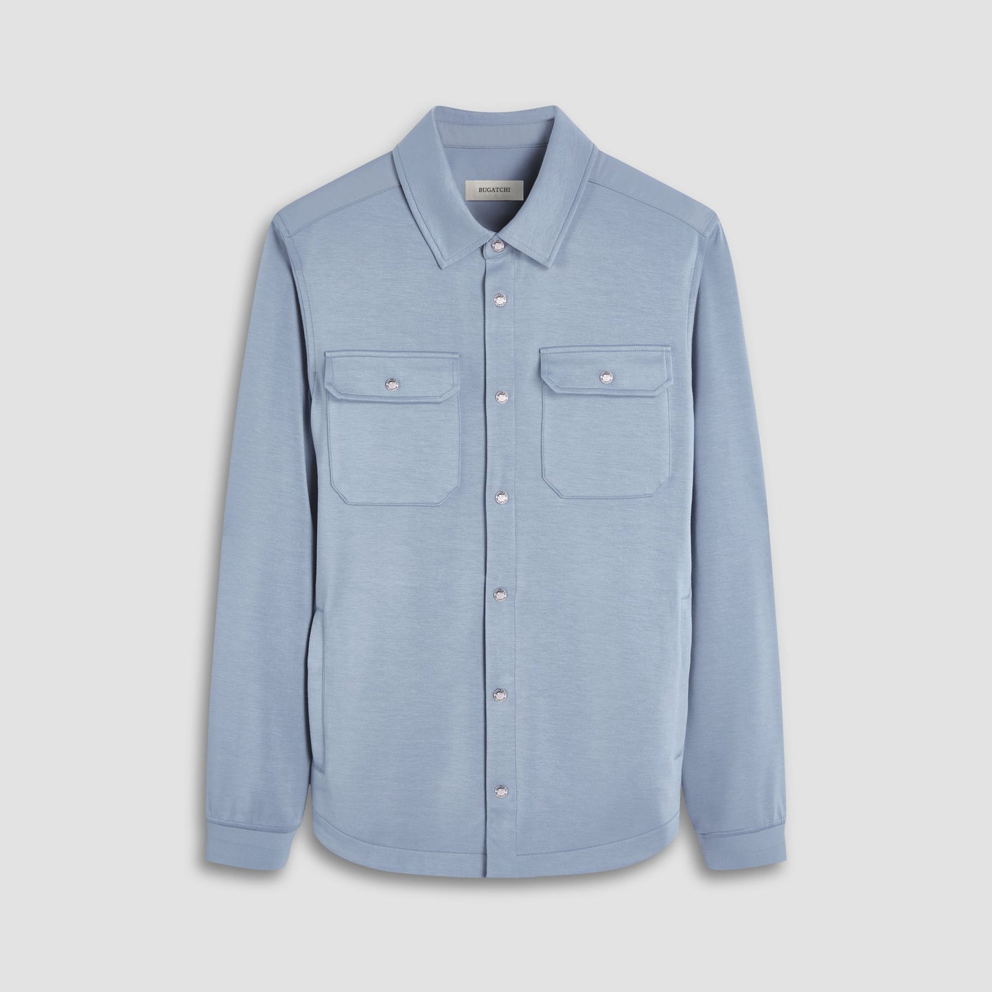 Bugatchi Soft Touch™ Solid Shirt Jacket Shark