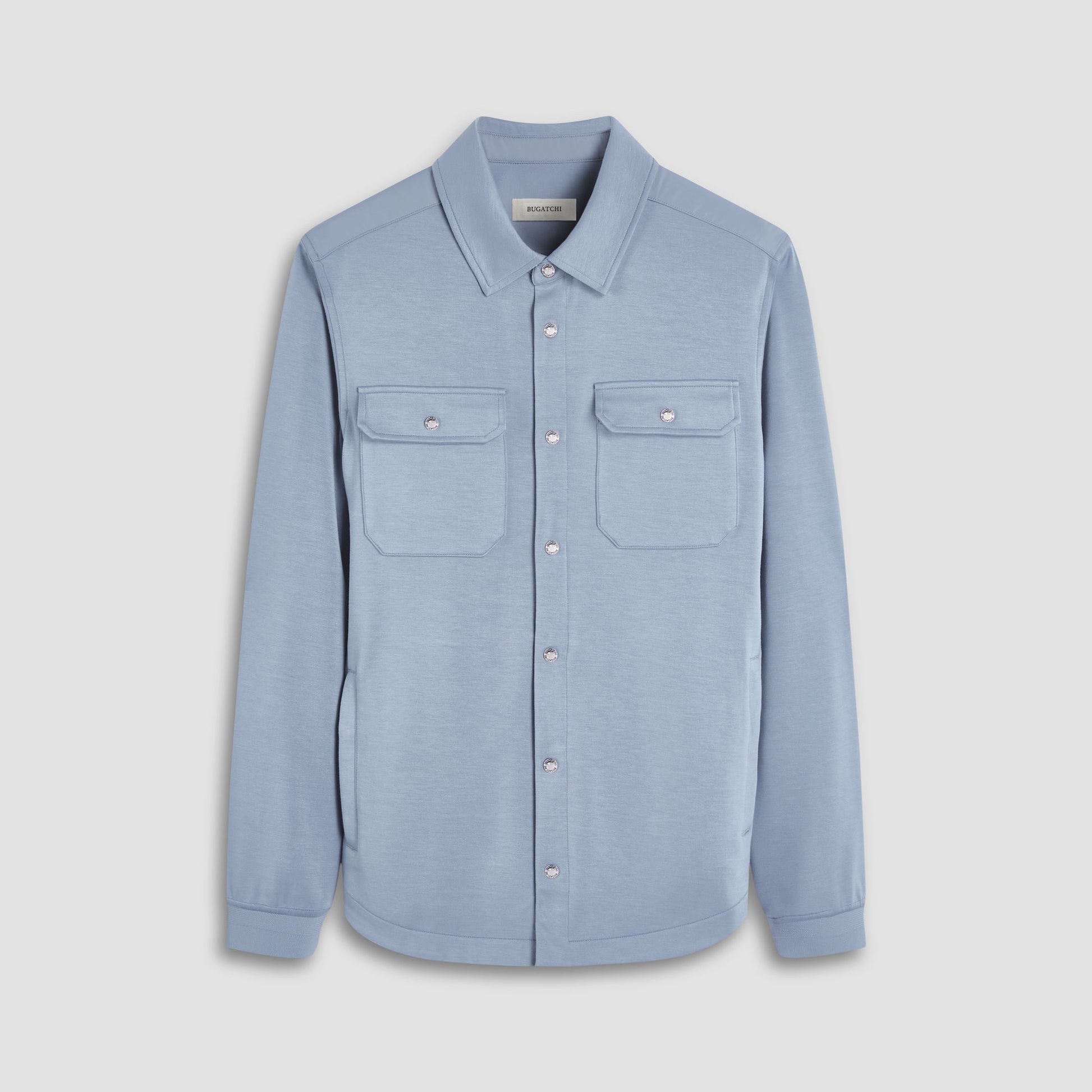 Bugatchi Soft Touch™ Solid Shirt Jacket Shark
