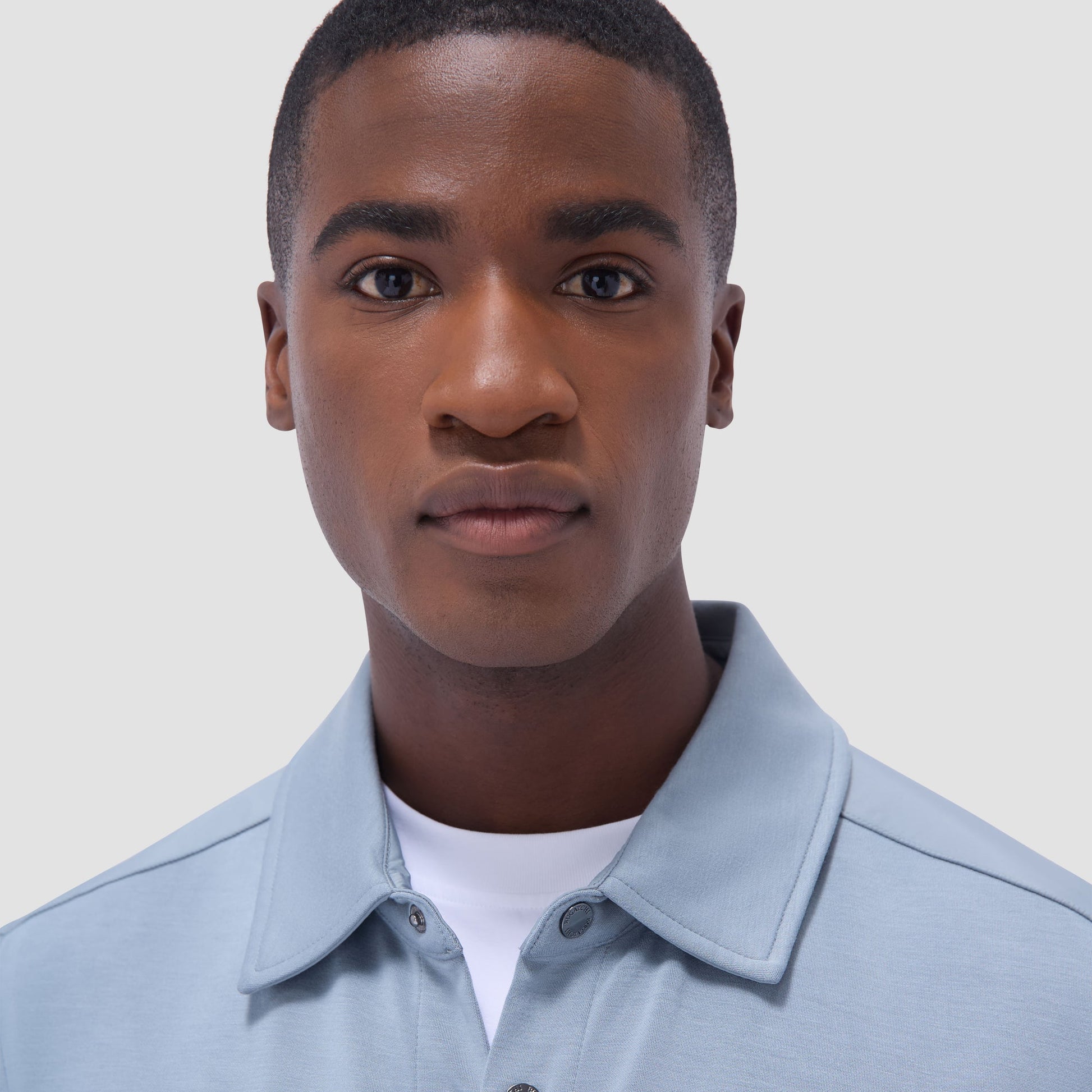Bugatchi Soft Touch™ Solid Shirt Jacket Shark