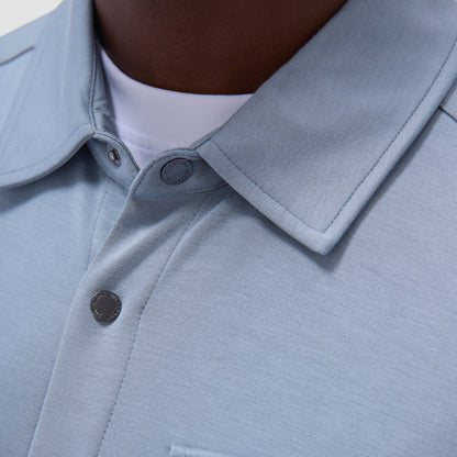 Bugatchi Soft Touch™ Solid Shirt Jacket Shark