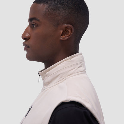Bugatchi Soft Touch™ Solid Vest With Hood Almond
