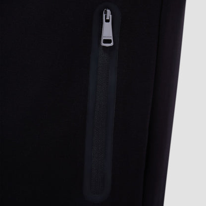Bugatchi Soft Touch™ Solid Vest With Hood Black