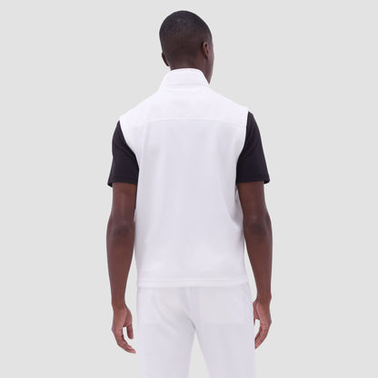 Bugatchi Soft Touch™ Solid Vest With Hood Chalk