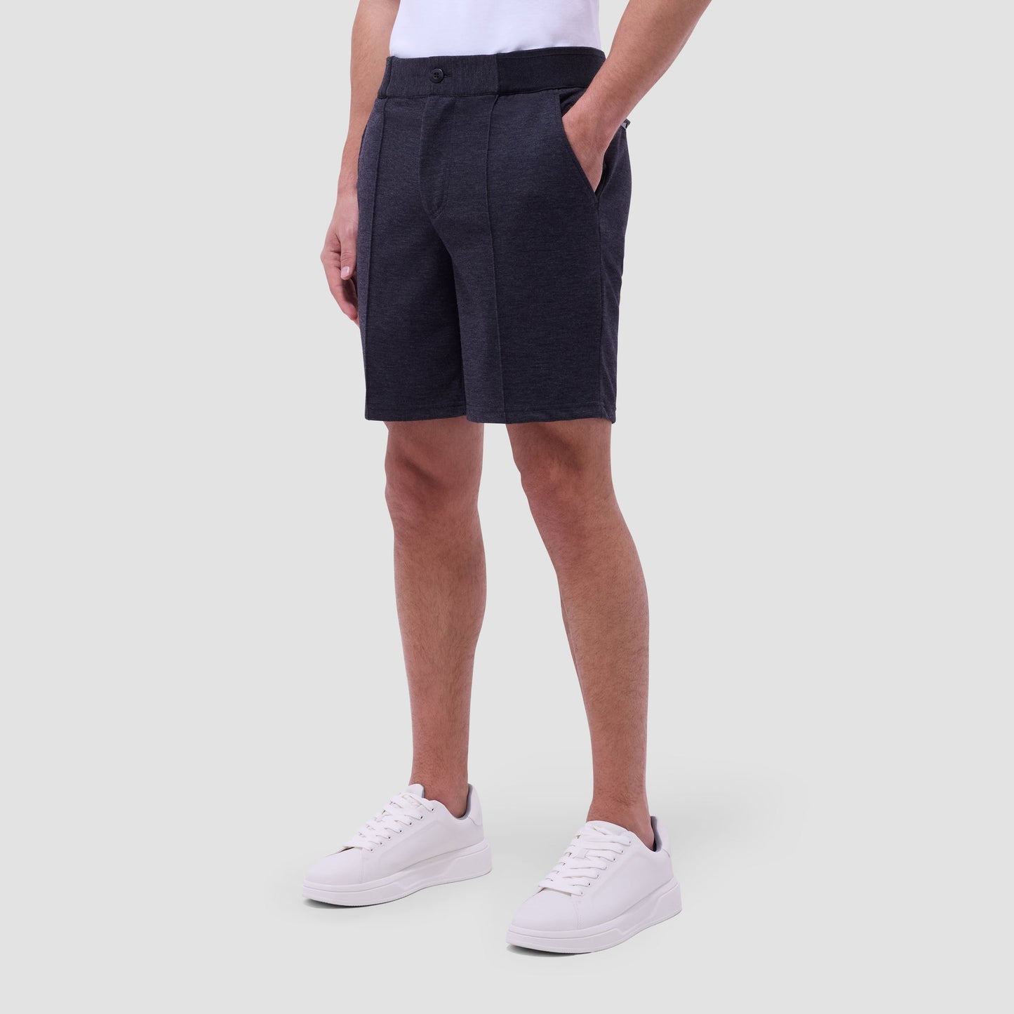 Bugatchi Soft Touch™ Heather Shorts Black