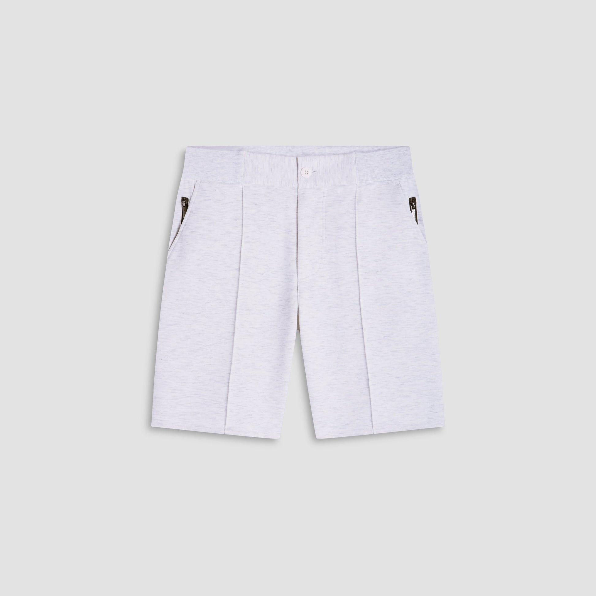 Bugatchi Soft Touch™ Heather Shorts Chalk