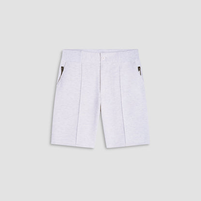 Bugatchi Soft Touch™ Heather Shorts Chalk