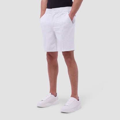 Bugatchi Soft Touch™ Heather Shorts Chalk