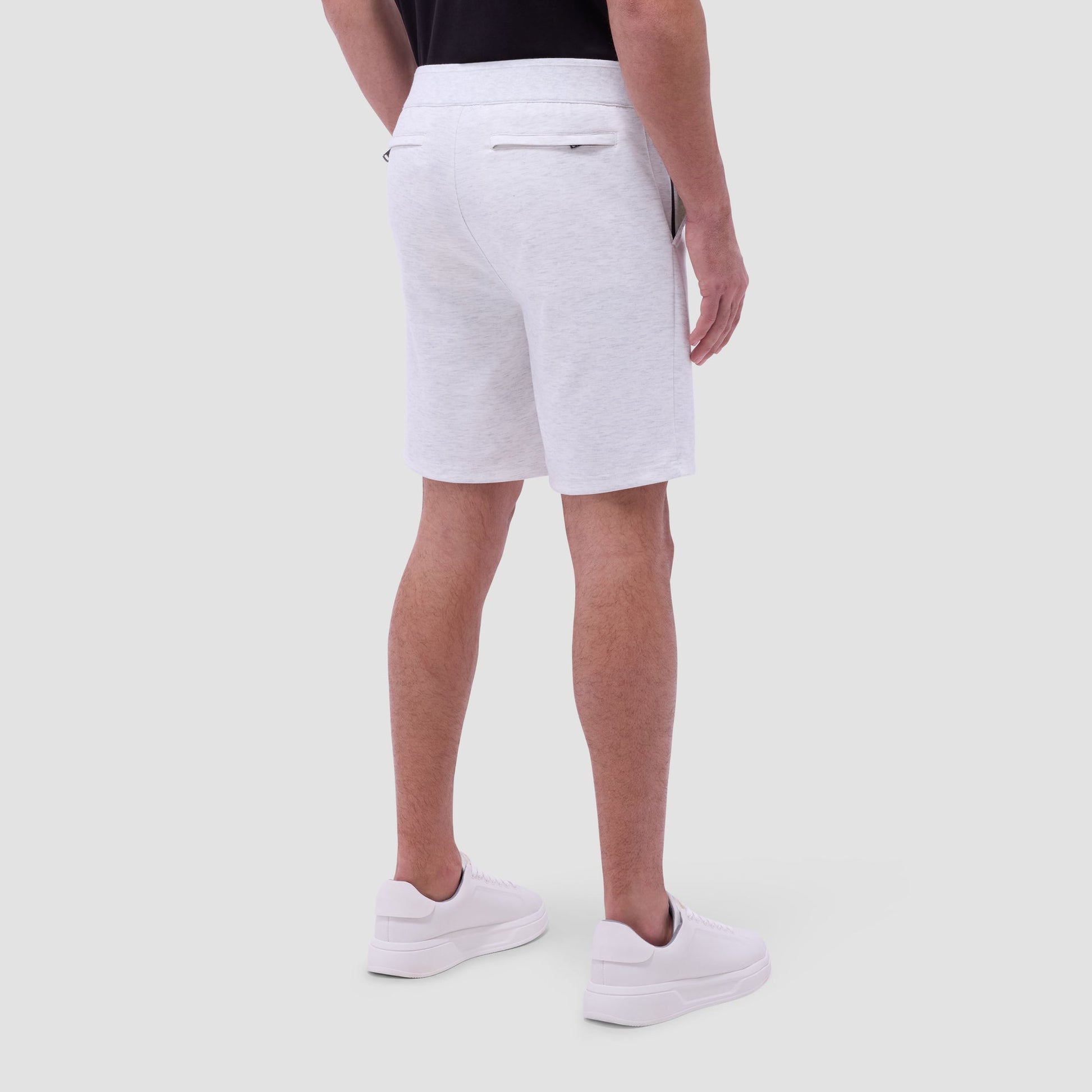 Bugatchi Soft Touch™ Heather Shorts Chalk