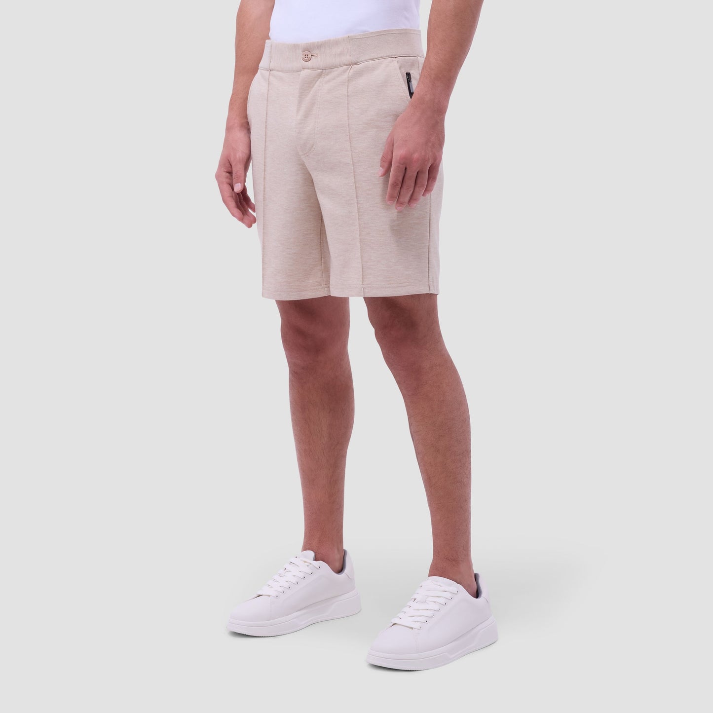 Bugatchi Soft Touch™ Heather Shorts Sand