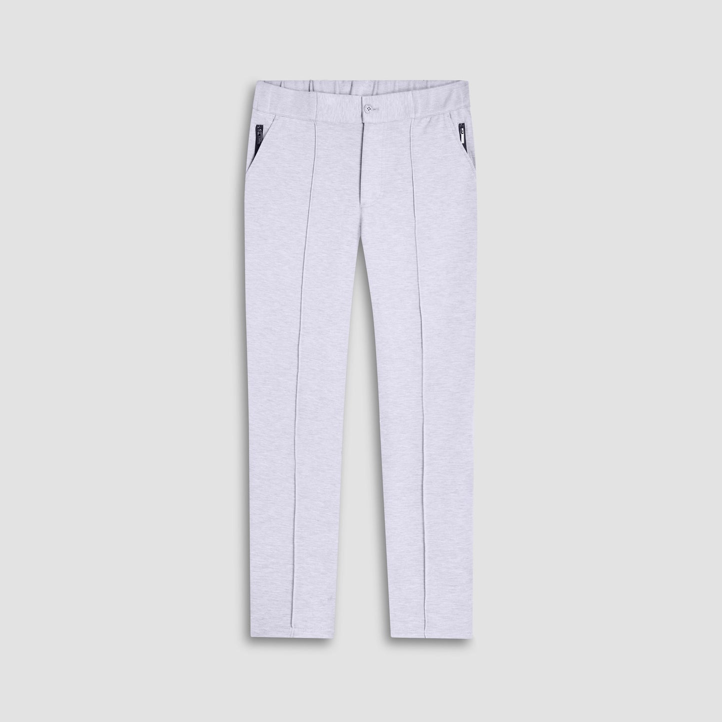 Bugatchi Soft Touch™ Heather Casual Pants Chalk