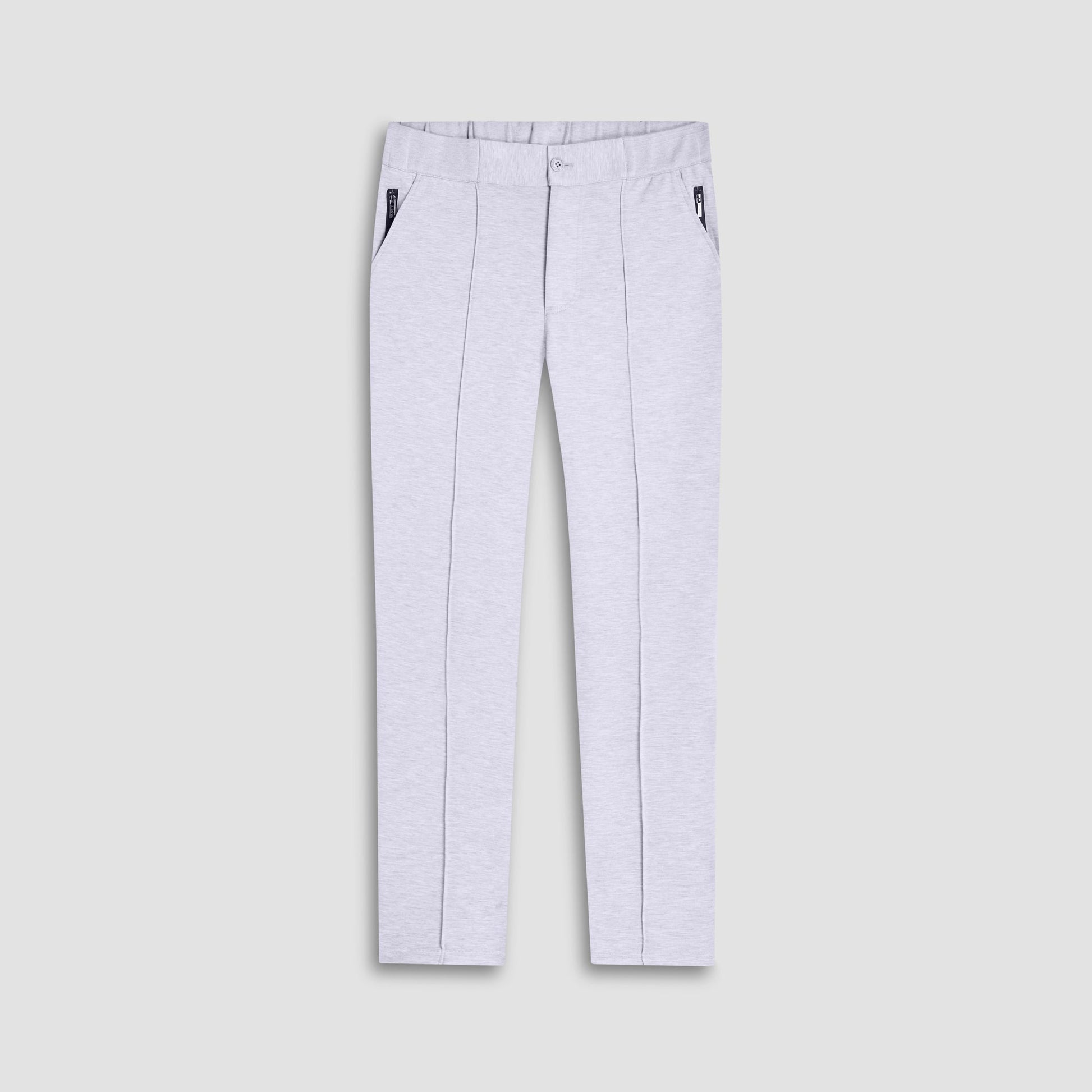 Bugatchi Soft Touch™ Heather Casual Pants Chalk