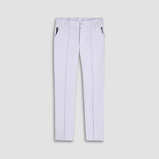 Bugatchi Soft Touch™ Heather Casual Pants Chalk