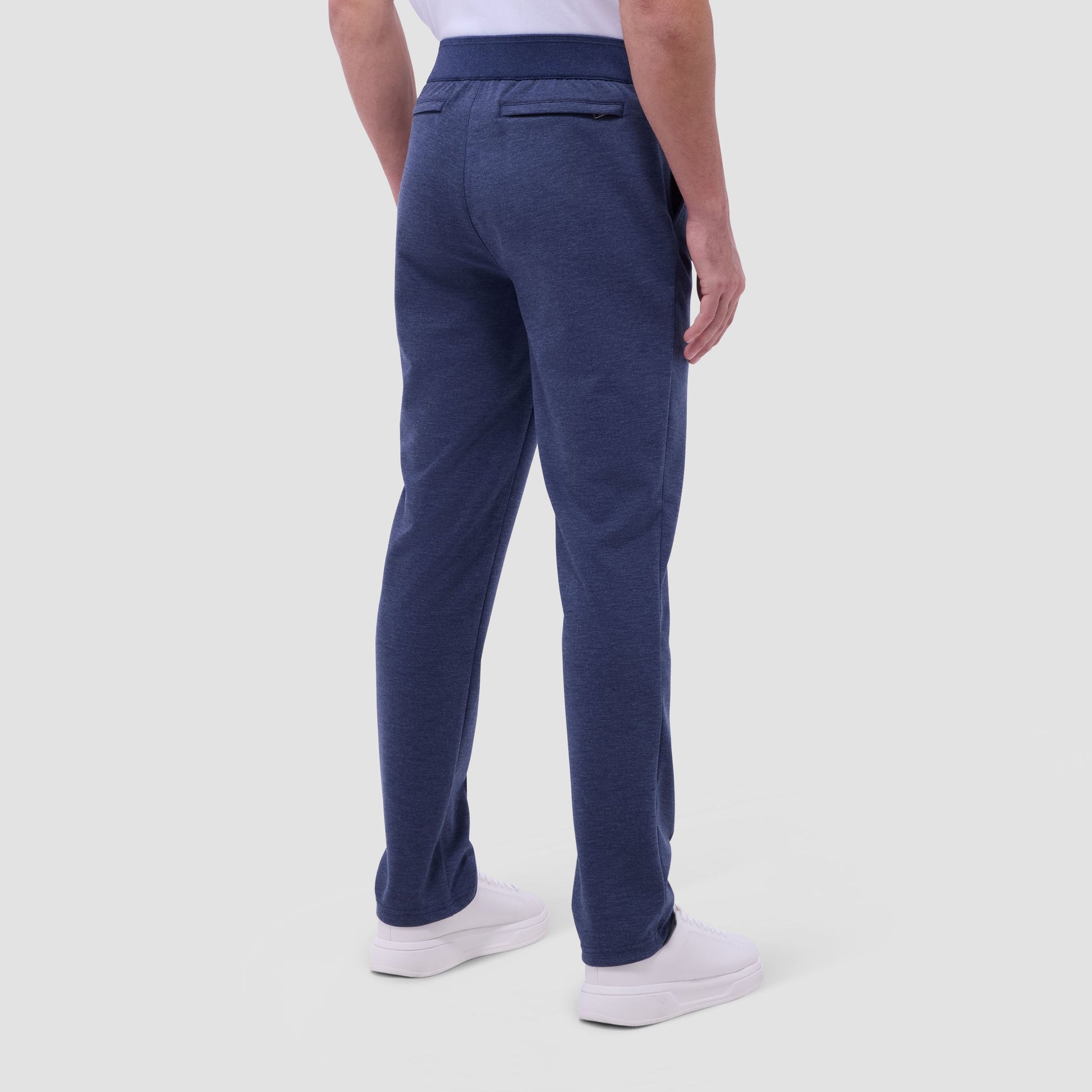 Bugatchi Soft Touch™ Heather Casual Pants Navy