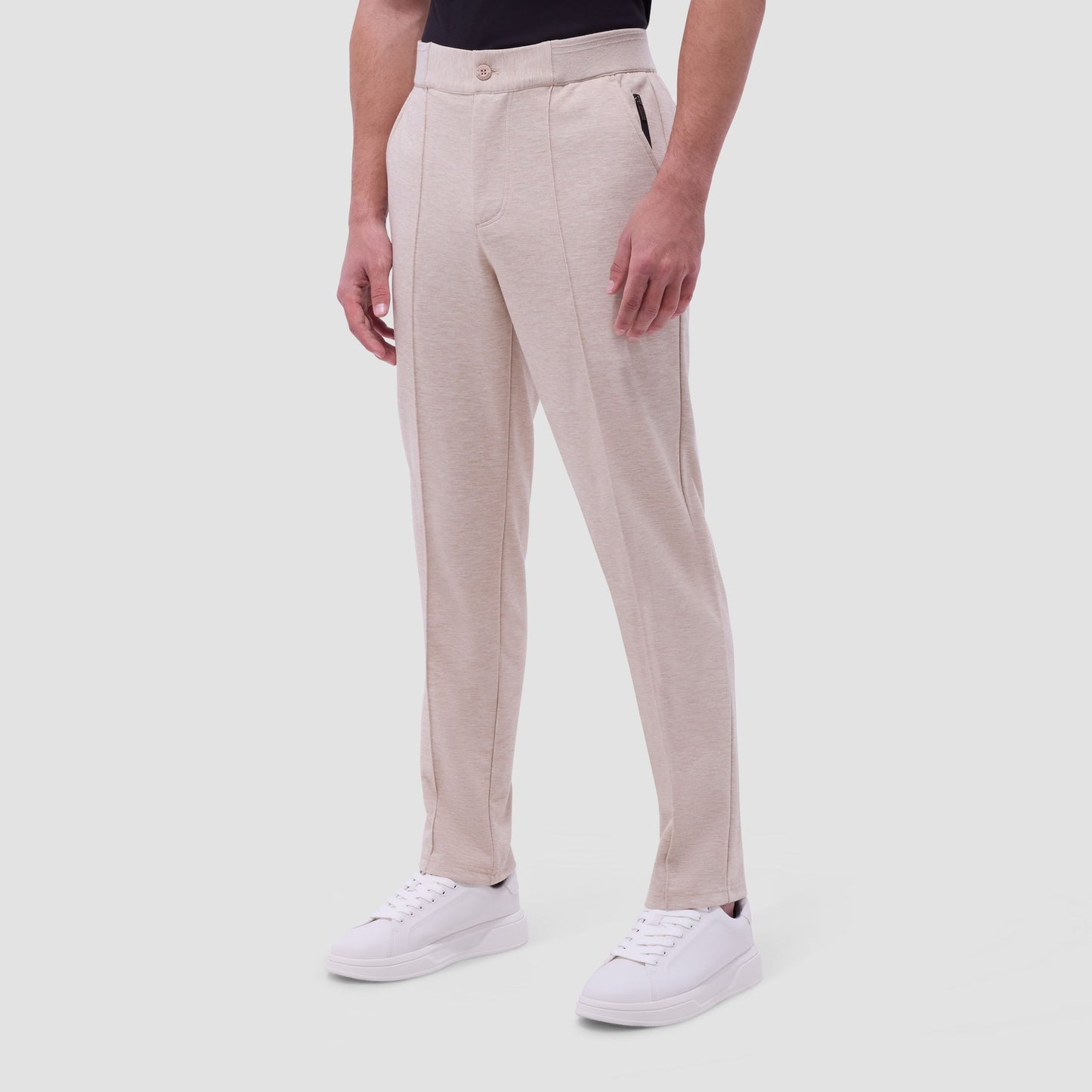 Bugatchi Soft Touch™ Heather Casual Pants Sand