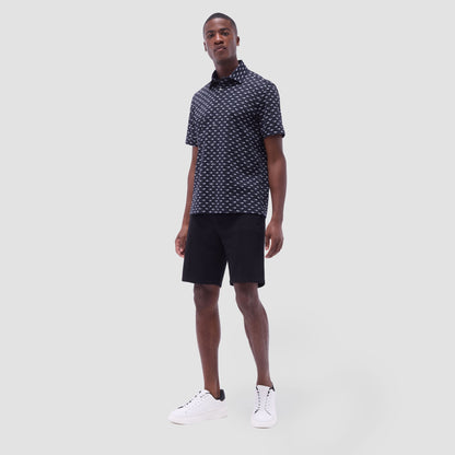 Bugatchi Milo Sunglasses OoohCotton® Short-Sleeve Shirt Black