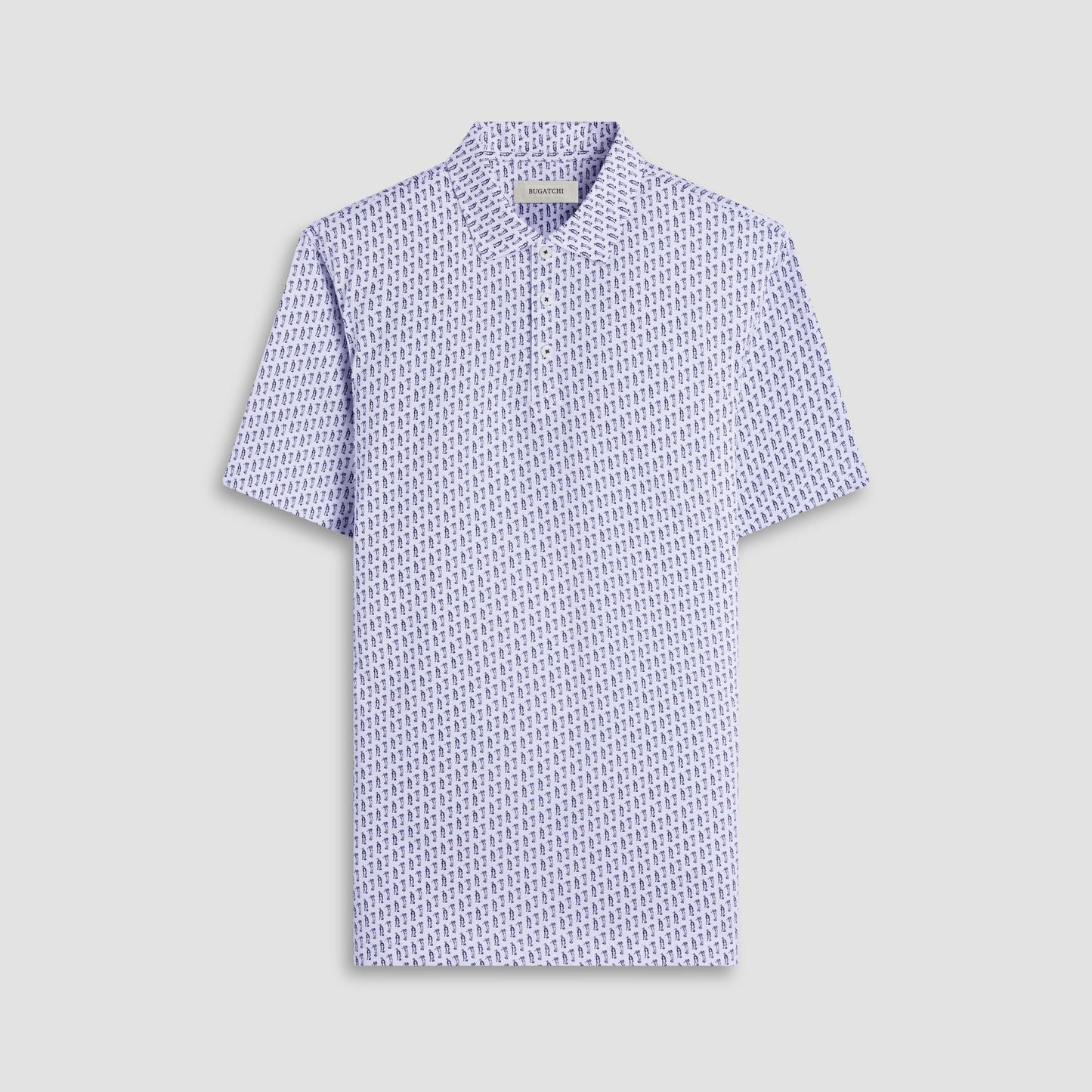 Bugatchi Victor Golfer OoohCotton® Polo Shirt White