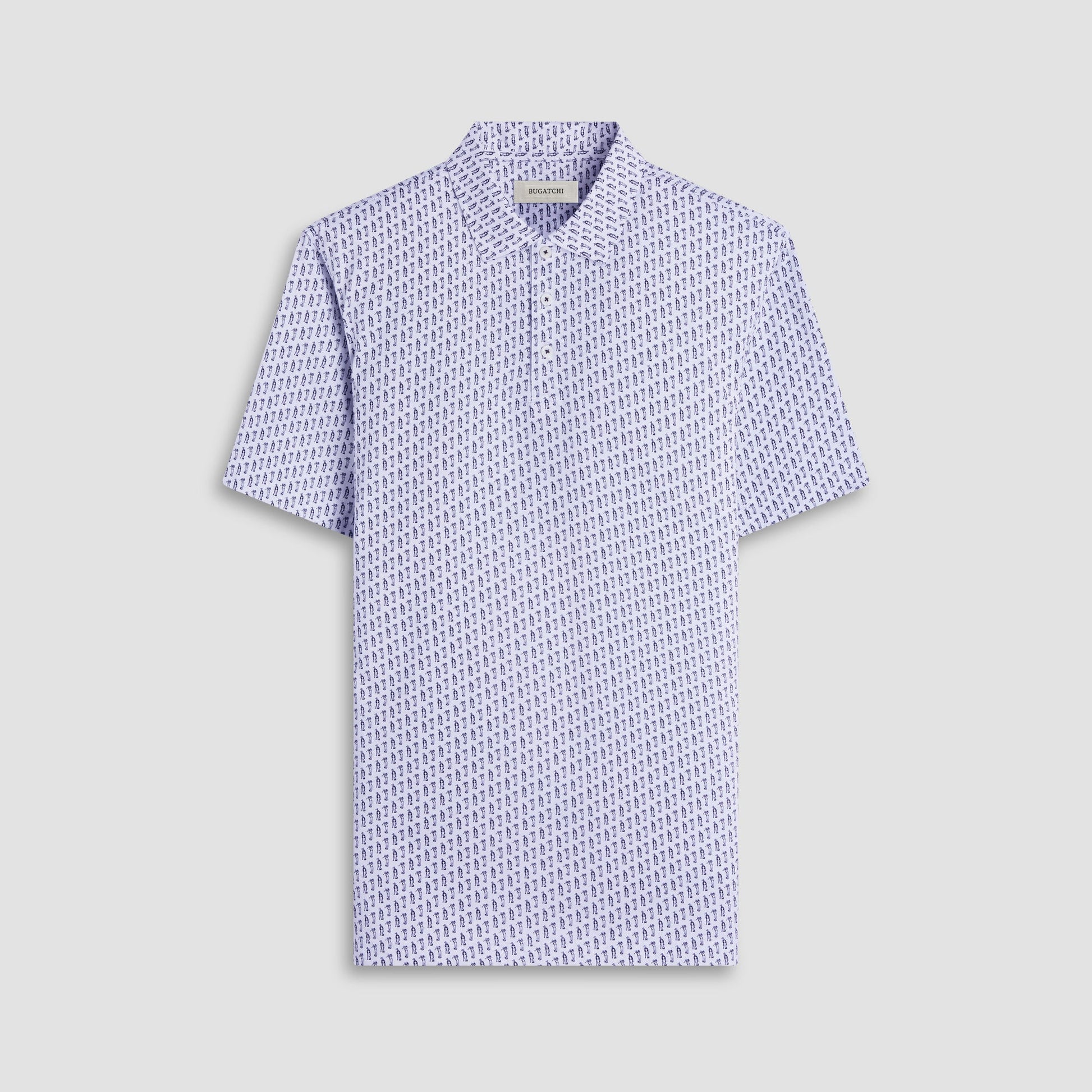 Bugatchi Victor Golfer OoohCotton® Polo Shirt White