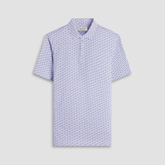 Bugatchi Victor Golfer OoohCotton® Polo Shirt White