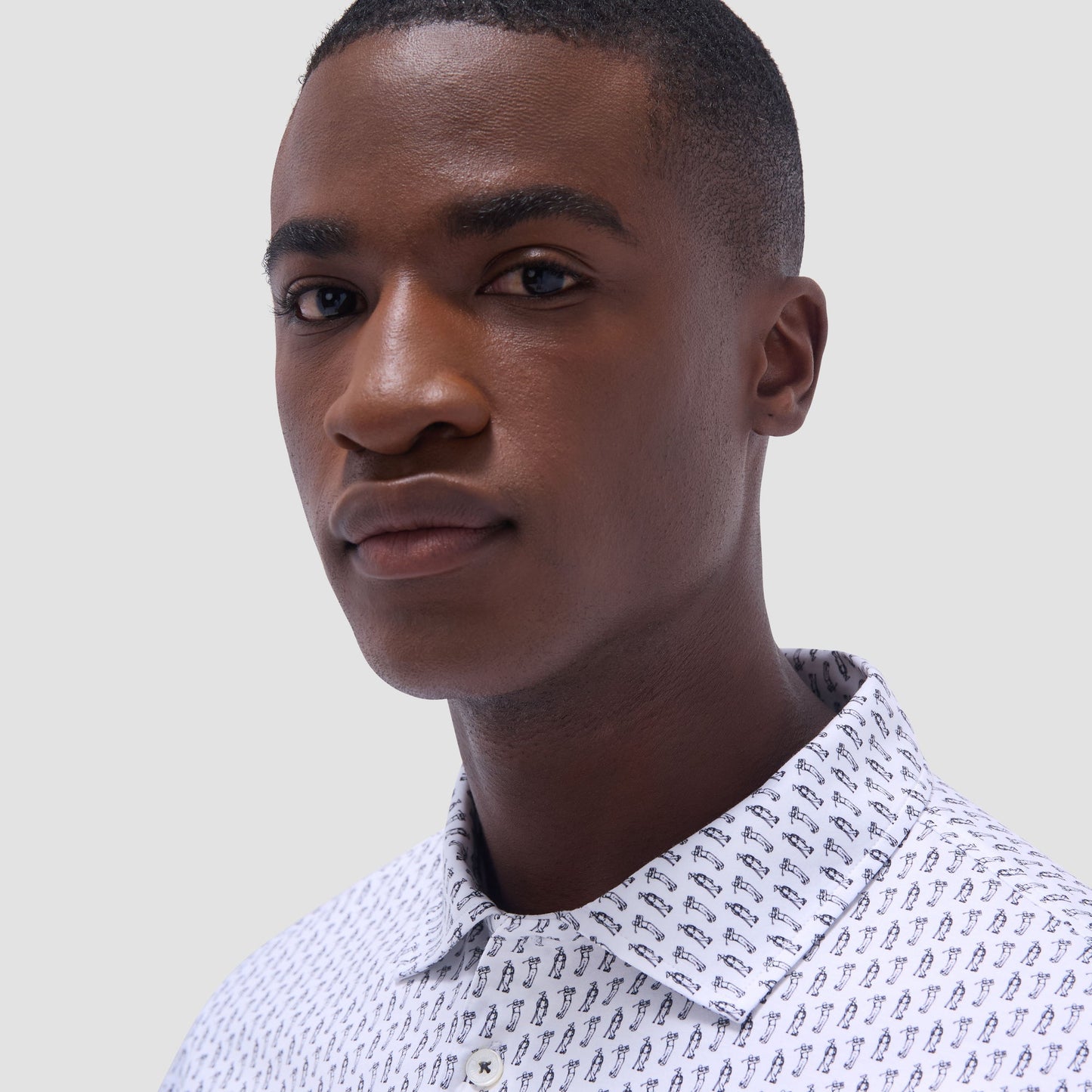 Bugatchi Victor Golfer OoohCotton® Polo Shirt White