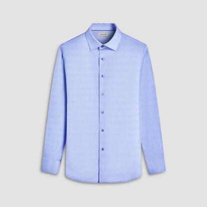 Bugatchi Jules Basketweave OoohCotton® Shirt Air Blue