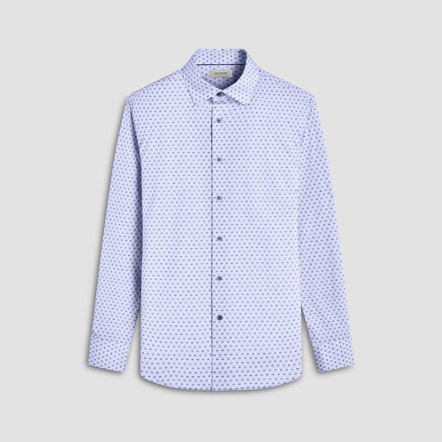 Bugatchi Jules Diamond OoohCotton® Shirt Cobalt