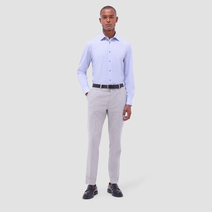 Bugatchi Jules Diamond OoohCotton® Shirt Cobalt