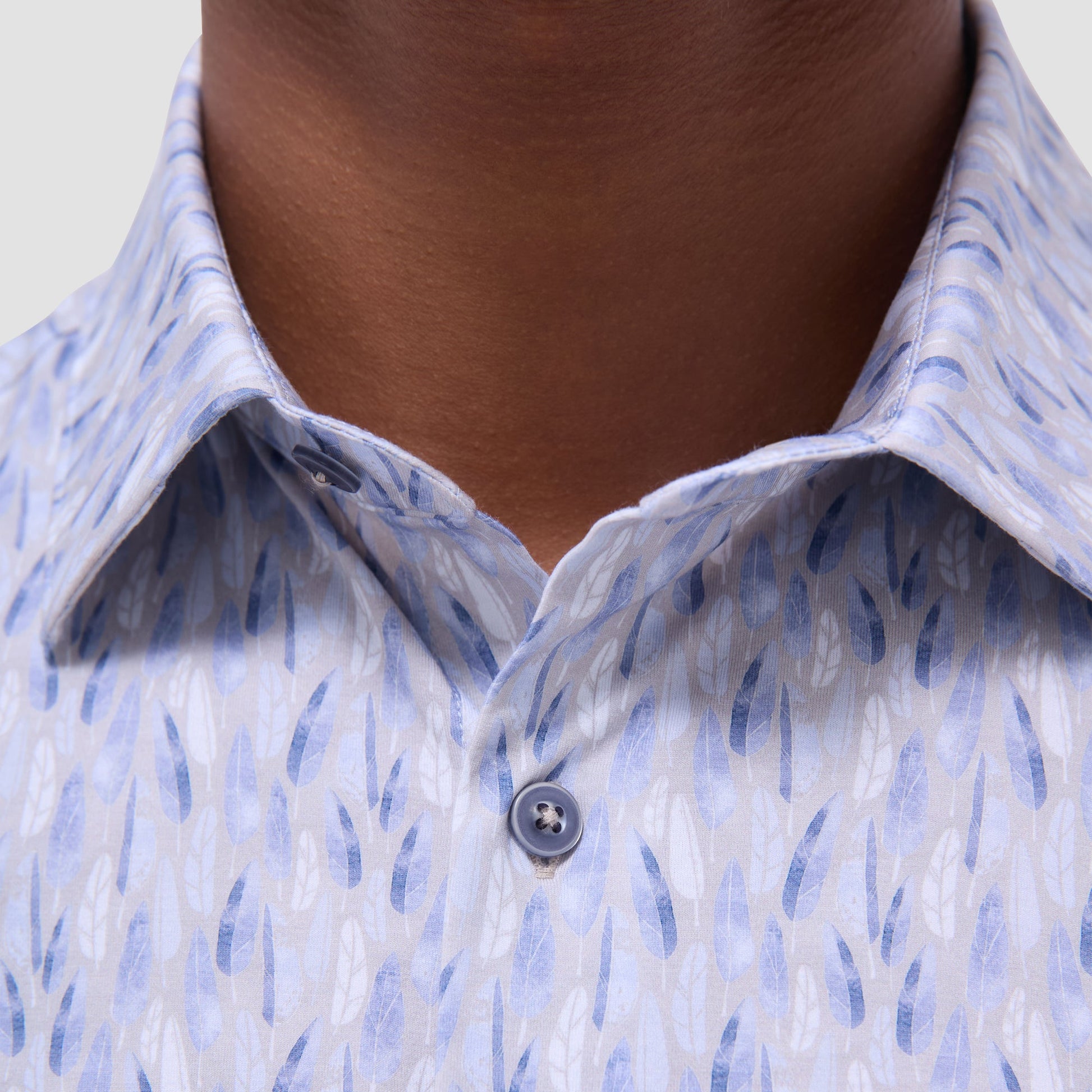 Bugatchi Milo Feather OoohCotton® Short-Sleeve Shirt Sand