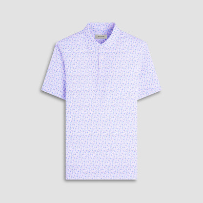 Bugatchi Victor Flamingo OoohCotton® Polo Shirt Pink