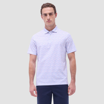 Bugatchi Victor Flamingo OoohCotton® Polo Shirt Pink