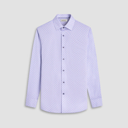 Bugatchi Jules Gingham Check OoohCotton® Shirt Dusty Pink