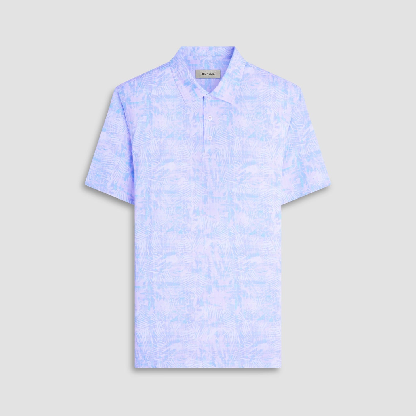 Bugatchi Victor Floral OoohCotton® Polo Shirt Pink