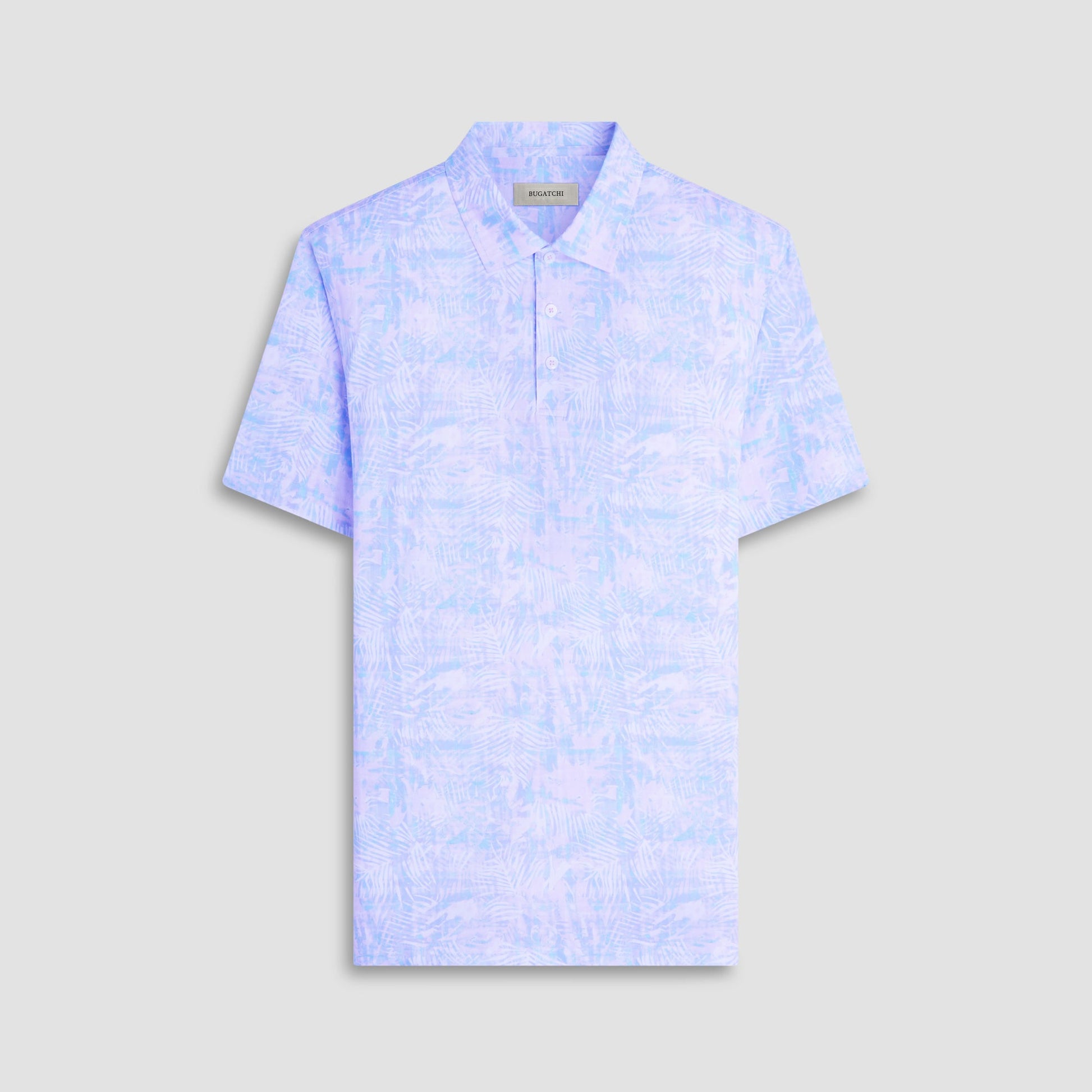 Bugatchi Victor Floral OoohCotton® Polo Shirt Pink