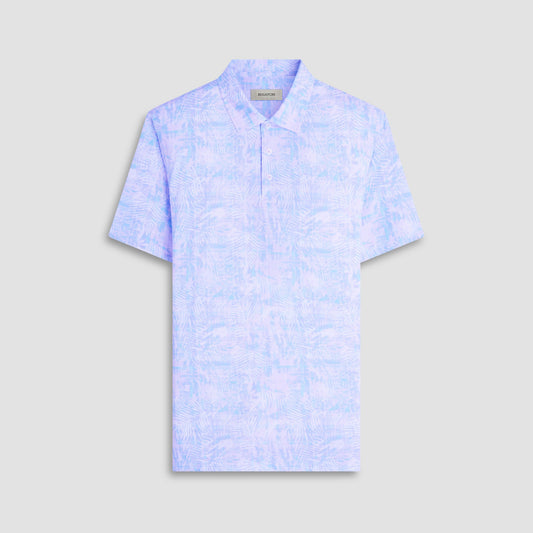 Bugatchi Victor Floral OoohCotton® Polo Shirt Pink