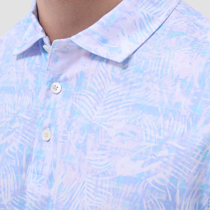 Bugatchi Victor Floral OoohCotton® Polo Shirt Pink