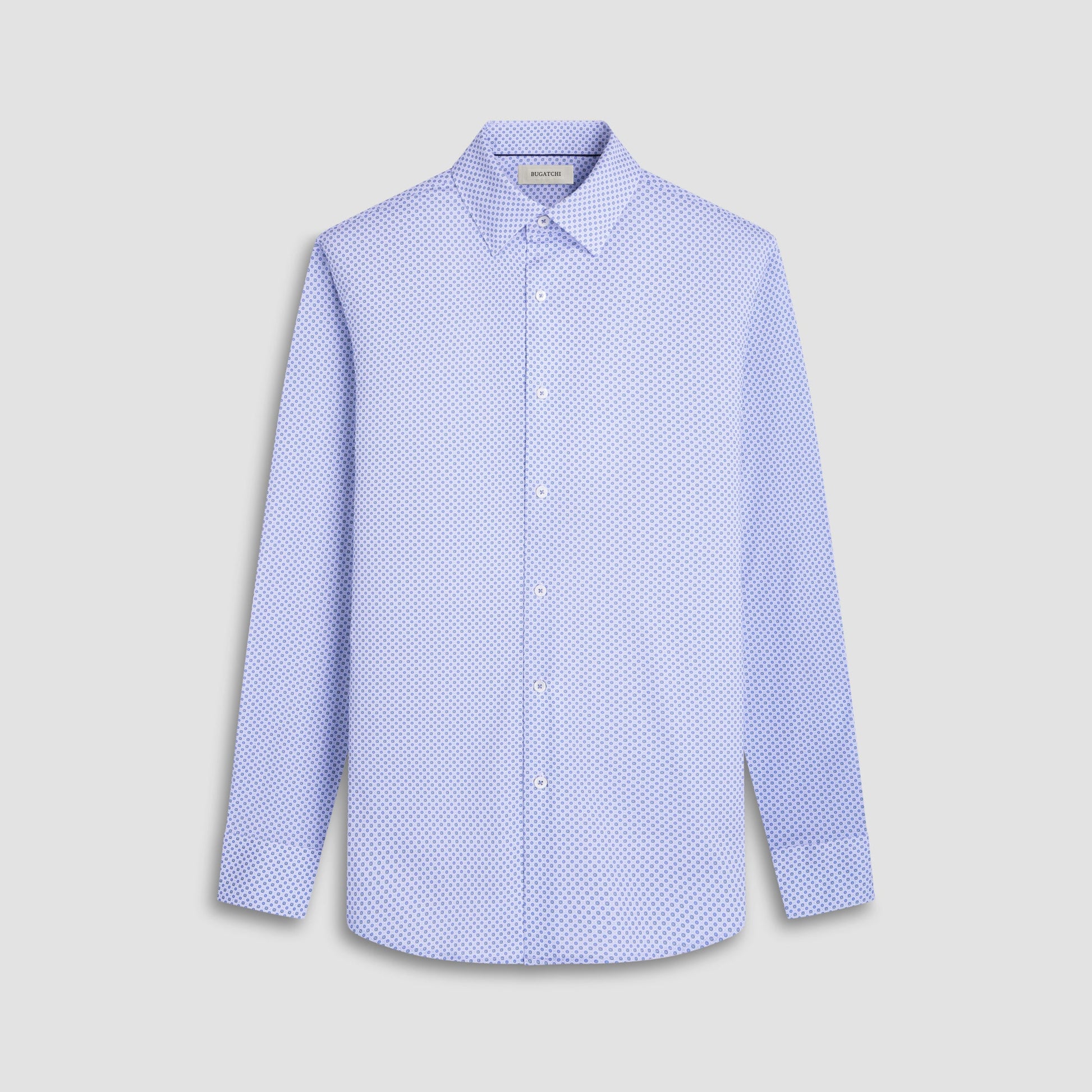 Bugatchi Jules Geometric OoohCotton® Shirt Shark