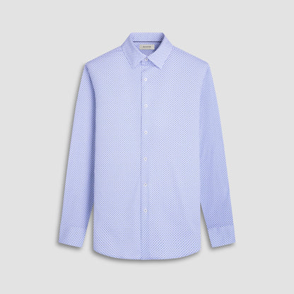 Bugatchi Jules Geometric OoohCotton® Shirt Shark