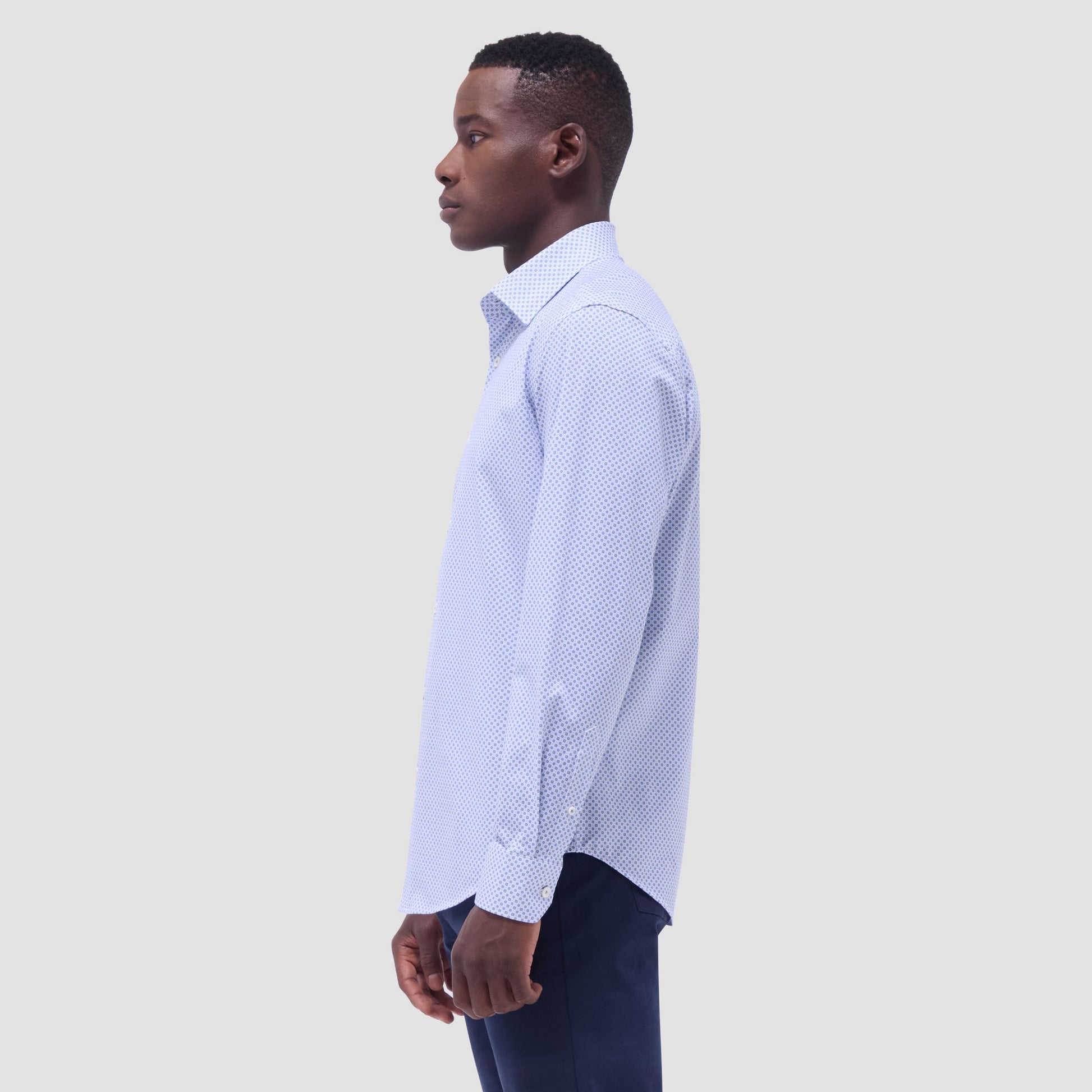 Bugatchi Jules Geometric OoohCotton® Shirt Shark